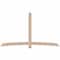 Ekena Millwork Bellingham Smooth Timber Gable Bracket, Douglas Fir, 108"W x 63"H x 1 1/2"D x 5 1/2"F, 14/12 Pitch GBW108X63X0206BEL00SDF - alternate 1